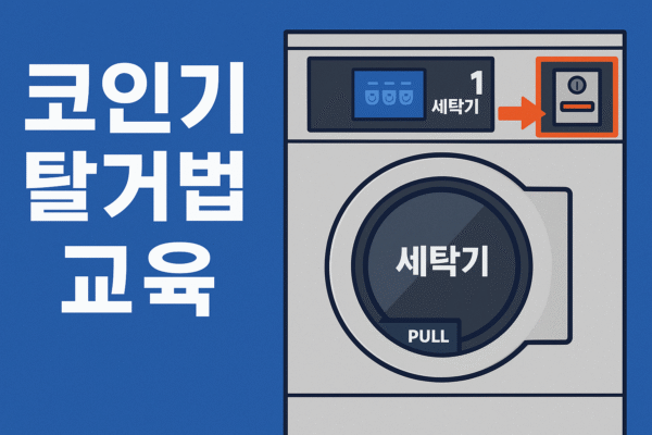 < 셀프 빨래방 전용 >오네라 그룹 세탁기 (다뉴브·파고·도무스) – 코인기 탈거 및 조립 교육