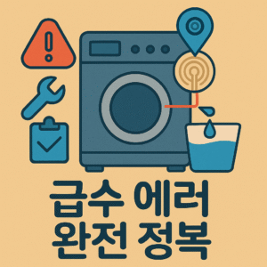 <셀프 빨래방 전용 >급수 에러 해결, 초보 점주도 가능한 셀프 진단법
