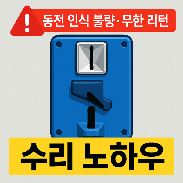 <셀프 빨래방 전용 >파란색 전자식 코인기 오작동 수리 노하우